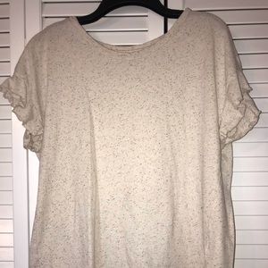 Ruffled short sleeve top